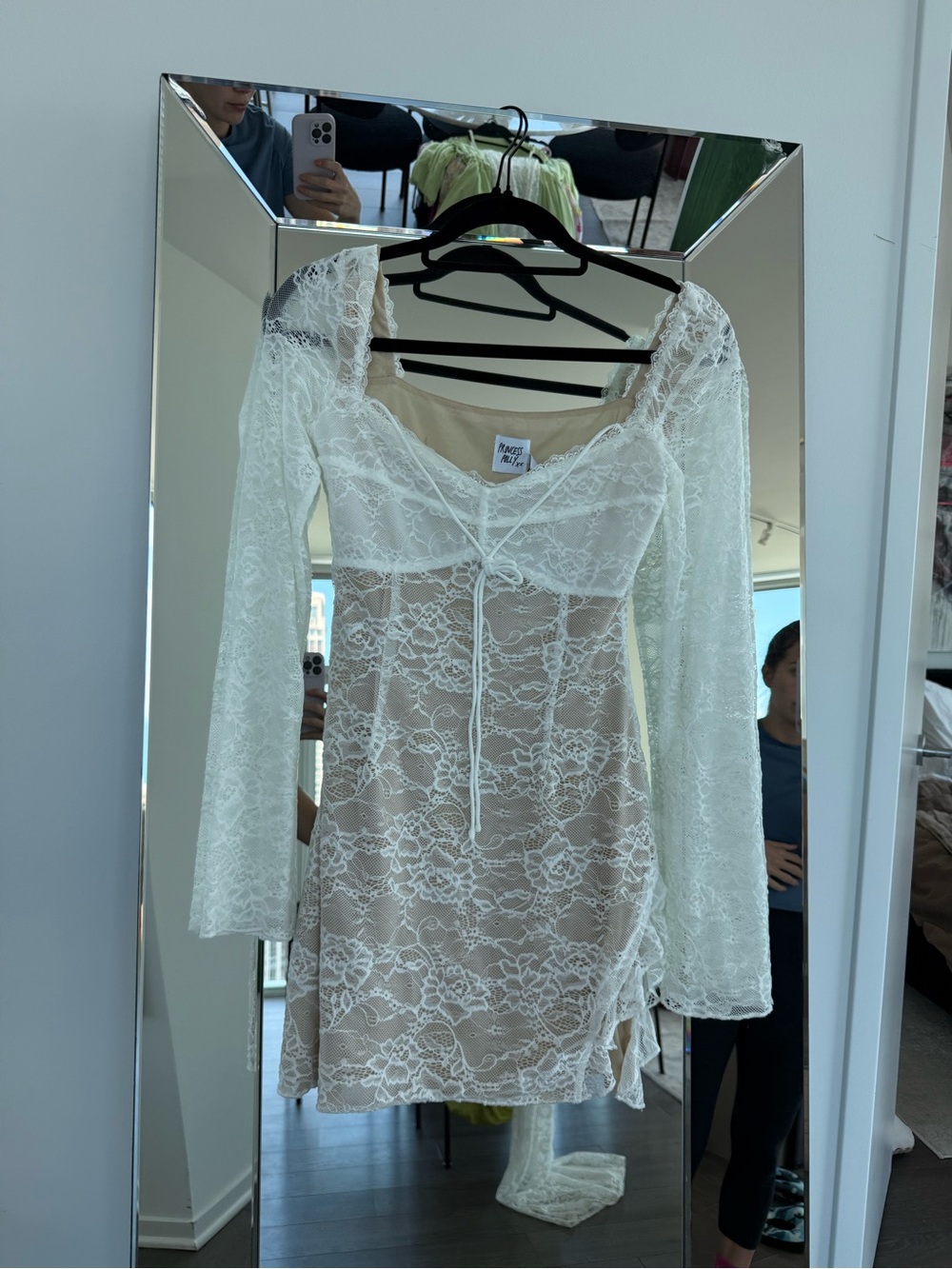 Princess Polly White Lace Mini Dress - Aubriella